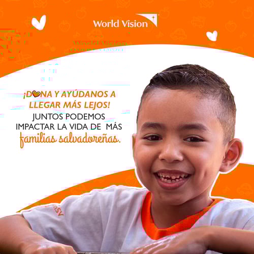 Dona por la niñez de El Salvador